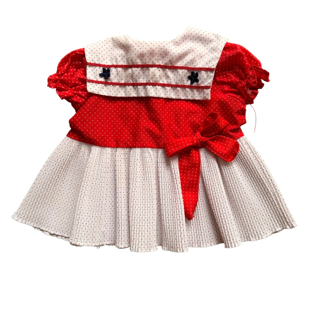 VTG‎ Sailor Dress Girls 6m Red White Patriotic Nautical Americana 4th of July
